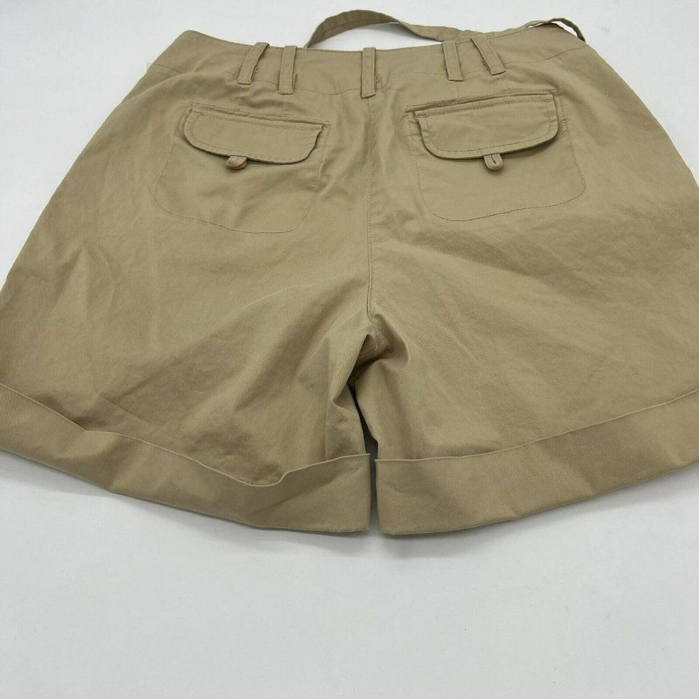 J Jill Woman’s size 12P beige khaki shorts stretch genuine fit at the waist - Picture 7 of 7
